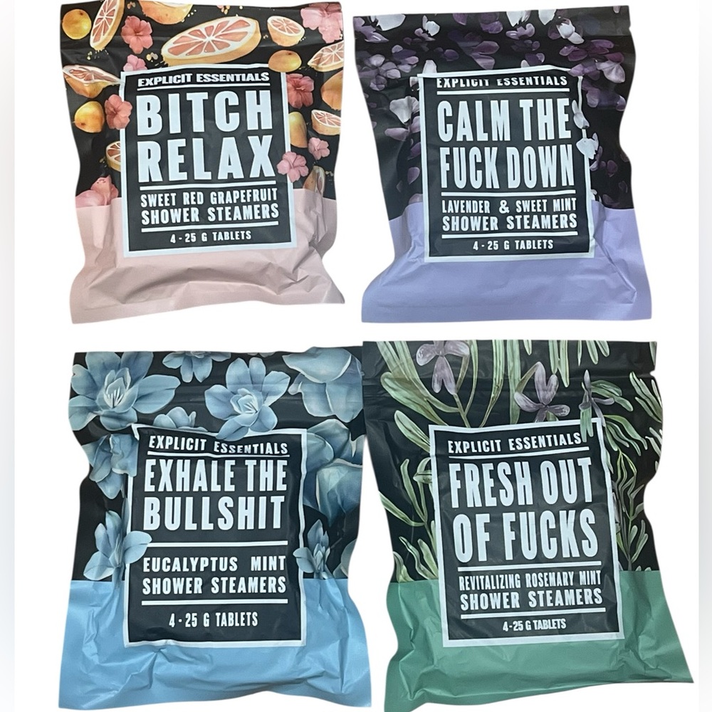 Funny Packaged Shower Steamers - Set of 4 in each package (buyers choice)